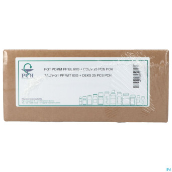 Pot pomm pp bl 60g + couv 25 pch