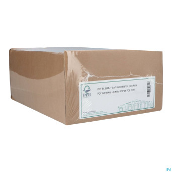 Pot bl 60ml + cap secu enf 25 pch