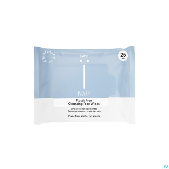 Naif grown ups plastic free cleansing face wipe 25