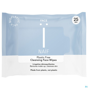Naif grown ups plastic free cleansing face wipe 25