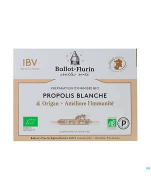 Ballot-flurin propolis blanche bio amp 10x10ml