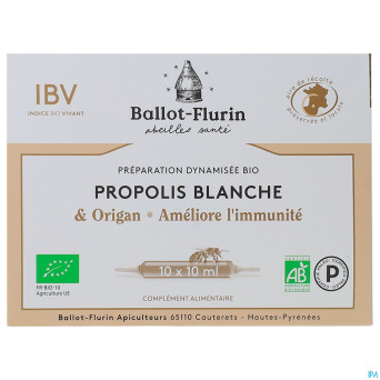 Ballot-flurin propolis blanche bio amp 10x10ml