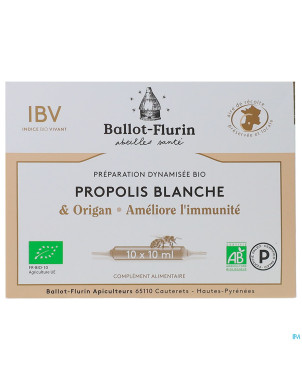 Ballot-flurin propolis blanche bio amp 10x10ml