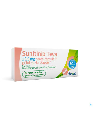 Sunitinib teva 12,5mg caps dur  28
