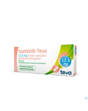 Sunitinib teva 12,5mg caps dur  28