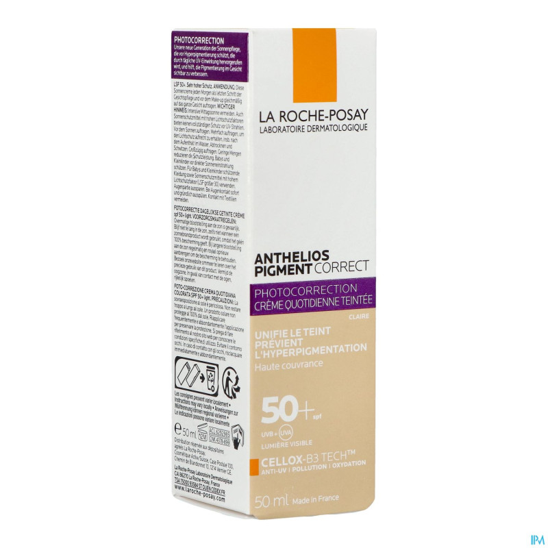 Lrp anthelios pigment correct spf50 light    50ml