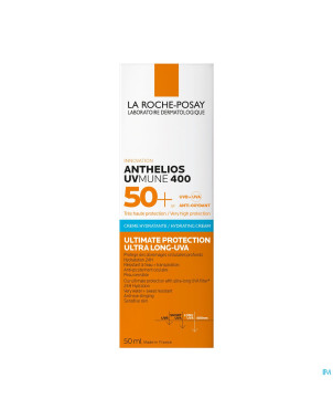 Lrp anthelios uvmune 400 creme hydra sp spf50+50ml