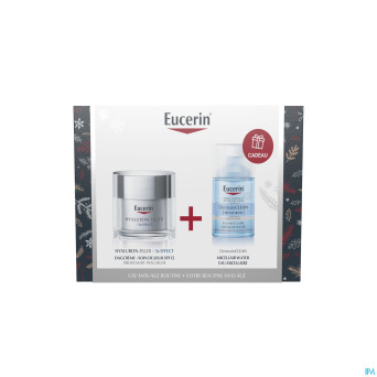 Eucerin xmas box hyal.fil.3x eff.50ml+derm.cl.100m