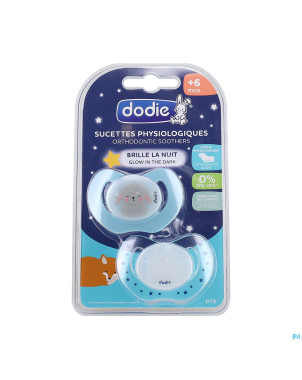 Dodie sucette physio +18m duo nuit mixte    p91