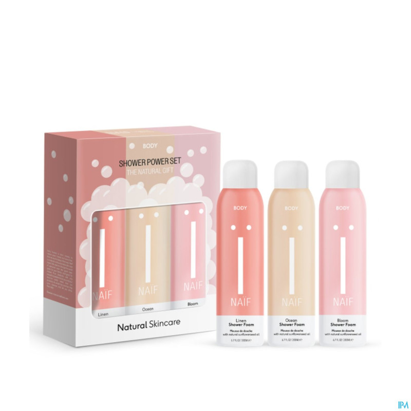 Naif shower power set    3x200ml