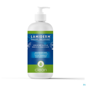 Lamiderm clean gel lavant huile olive    500ml