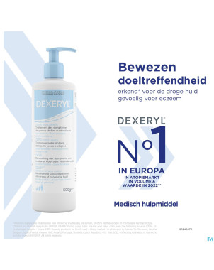 Dexeryl creme fl pompe 500g