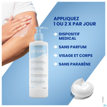 Dexeryl creme fl pompe 500g