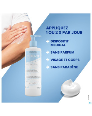 Dexeryl creme fl pompe 500g