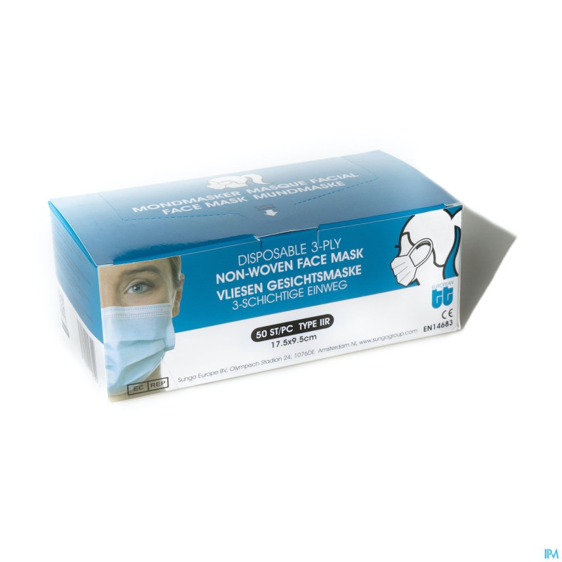 Protect&care masques chirurgicaux et01 type 2r  50