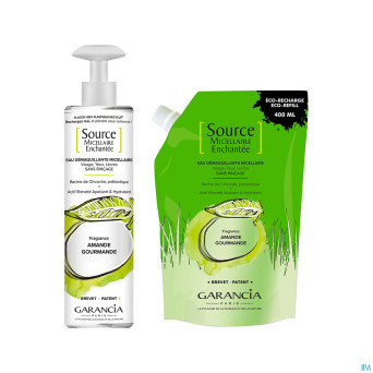 Garancia source micel. amande fl 400ml+rech. 400ml