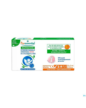 Puressentiel respir.unidose hyg. nasal bebe 30x5ml