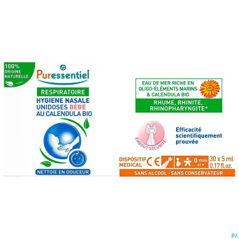 Puressentiel respir.unidose hyg. nasal bebe 30x5ml