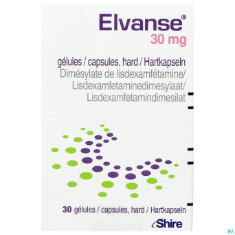 Elvanse 30mg caps dur 30