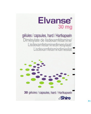 Elvanse 30mg caps dur 30