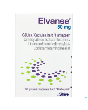Elvanse 50mg caps dur 30