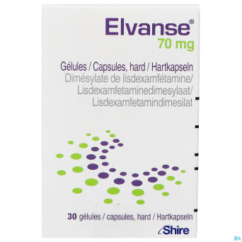 Elvanse 70mg caps dur 30
