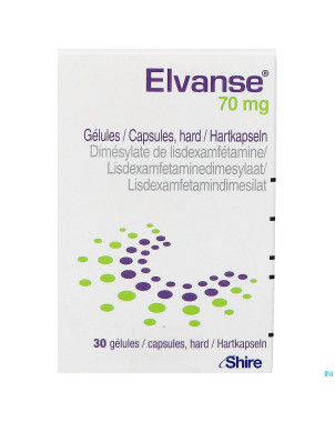 Elvanse 70mg caps dur 30