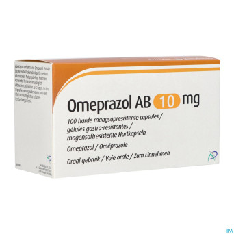 Omeprazol ab 10mg gastro resist. caps 100