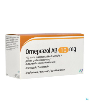 Omeprazol ab 10mg gastro resist. caps 100