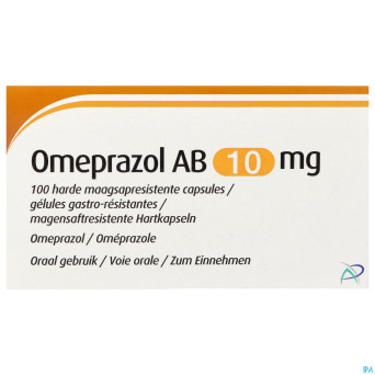 Omeprazol ab 10mg gastro resist. caps 100