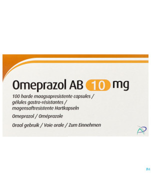 Omeprazol ab 10mg gastro resist. caps 100