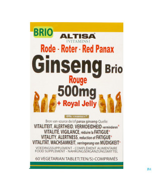 Altisa ginseng rouge brio 500mg    comp 60