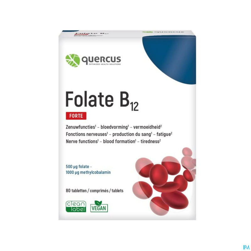 Quercus folate b12 comp 80