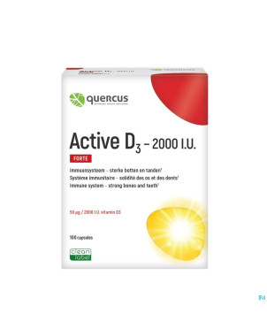Quercus active d3 2000 i.u. caps 100