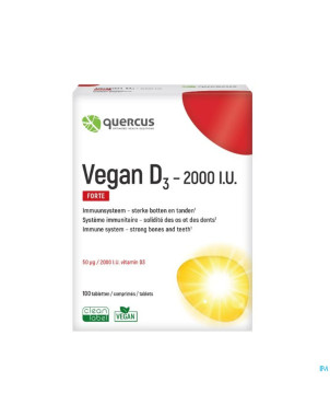 Quercus vegan d3 2000 i.u. comp 100