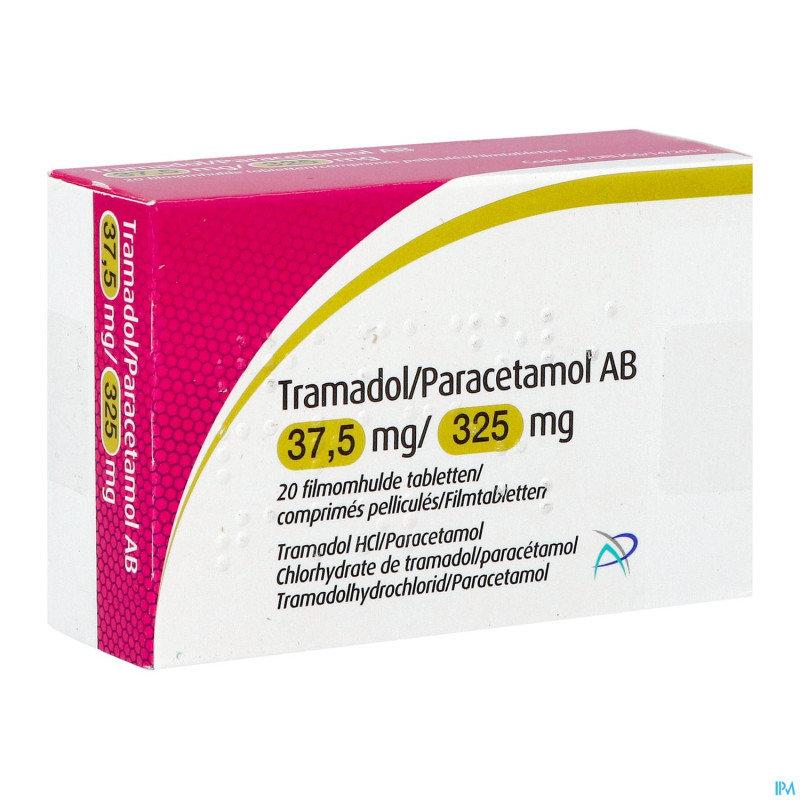 Tramadol paracetamol ab 37,5/325mg comp pell 20