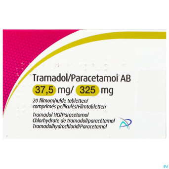Tramadol paracetamol ab 37,5/325mg comp pell 20