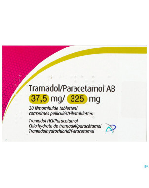 Tramadol paracetamol ab 37,5/325mg comp pell 20