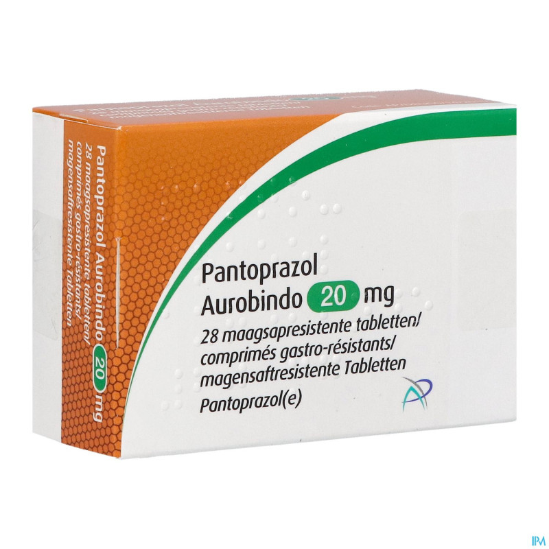 Pantoprazol aurobindo 20mg gastro resist. comp  28