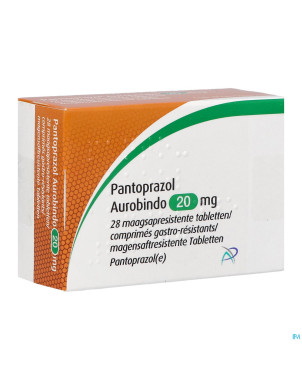 Pantoprazol aurobindo 20mg gastro resist. comp  28