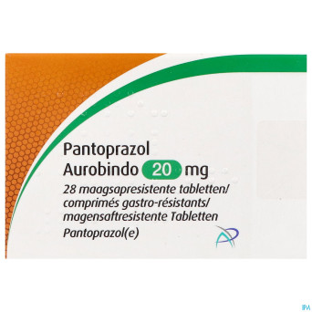 Pantoprazol aurobindo 20mg gastro resist. comp  28