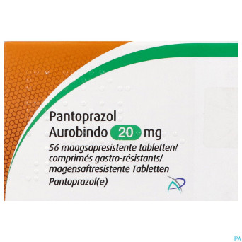 Pantoprazol aurobindo 20mg gastro resist. comp  56