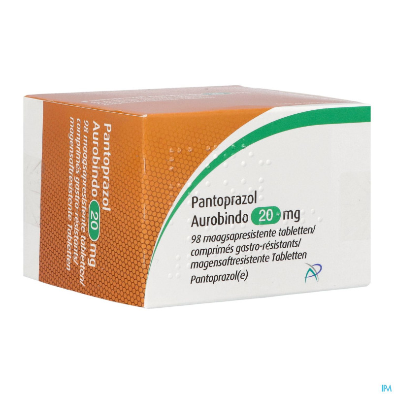 Pantoprazol aurobindo 20mg gastro resist. comp  98