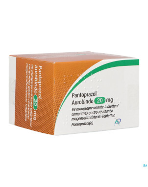 Pantoprazol aurobindo 20mg gastro resist. comp  98