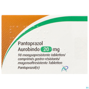 Pantoprazol aurobindo 20mg gastro resist. comp  98