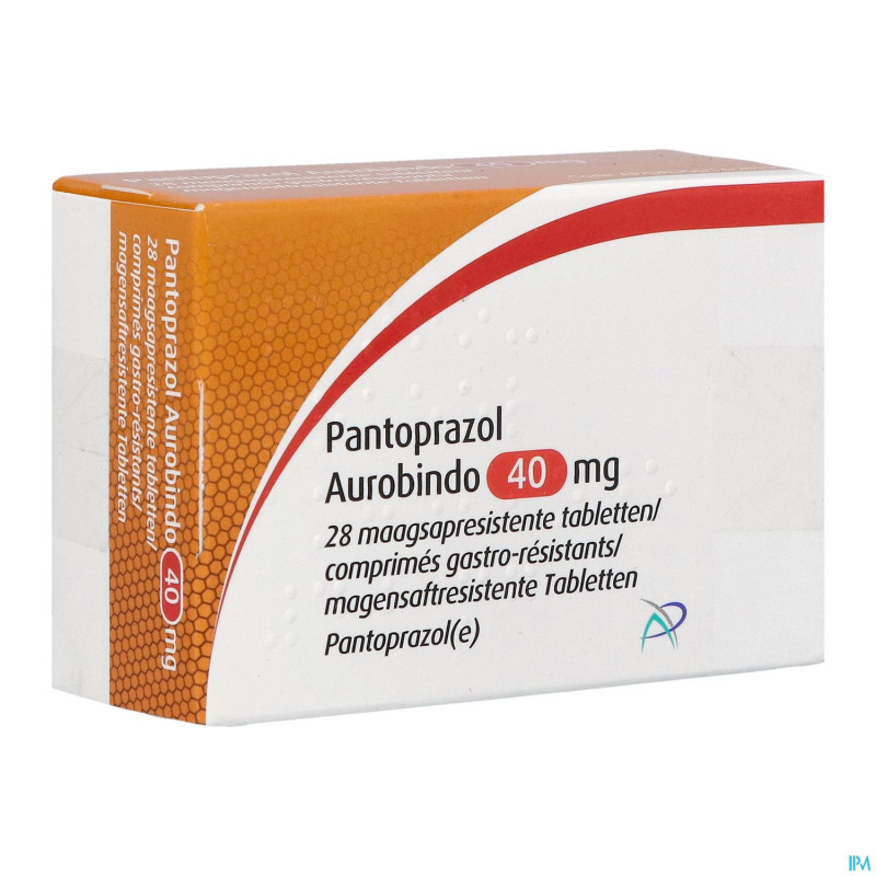 Pantoprazol aurobindo 40mg gastro resist. comp  28