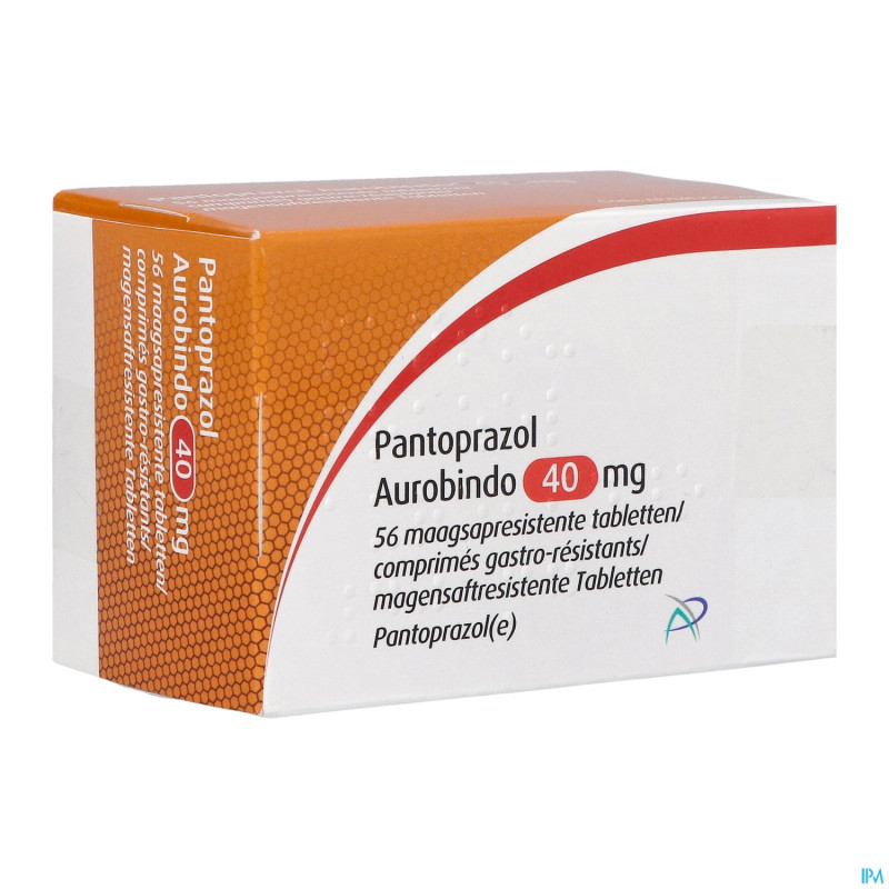 Pantoprazol aurobindo 40mg gastro resist. comp 56