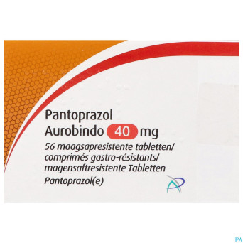 Pantoprazol aurobindo 40mg gastro resist. comp 56