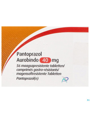 Pantoprazol aurobindo 40mg gastro resist. comp 56
