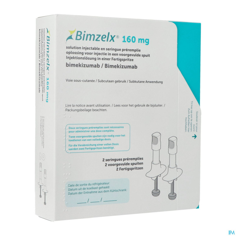 Bimzelx 160mg sol inj seringue preremplie  2